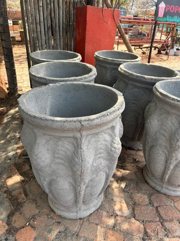 Decorative concrete planters
